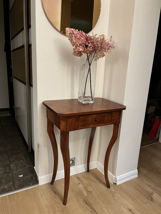 REZERWACJA - Uroczy stoliczek, konsolka z szufladą