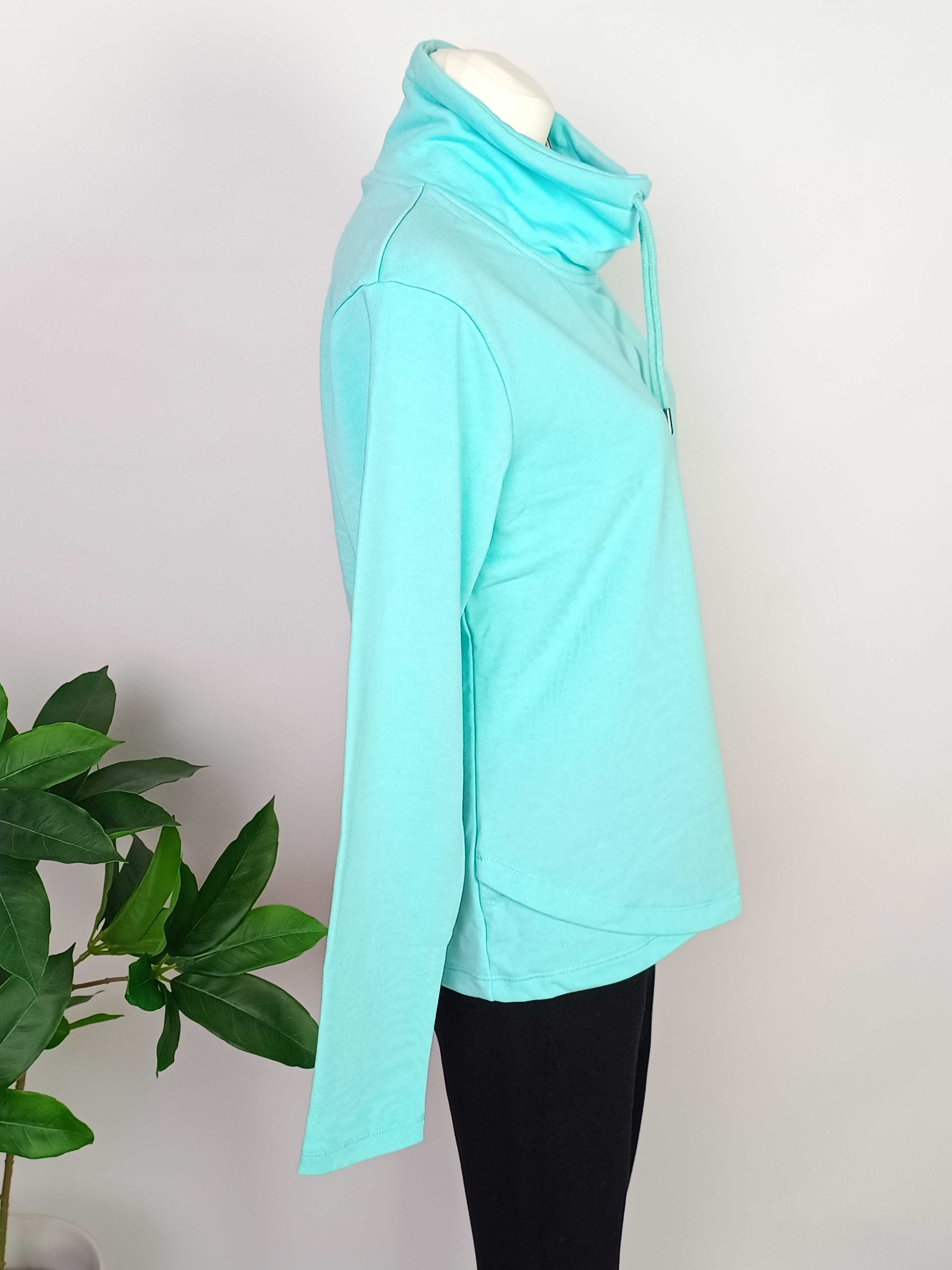 Nowa niebieska bluza golf wysoki kołnierz bawełniana damska Dare2b 36