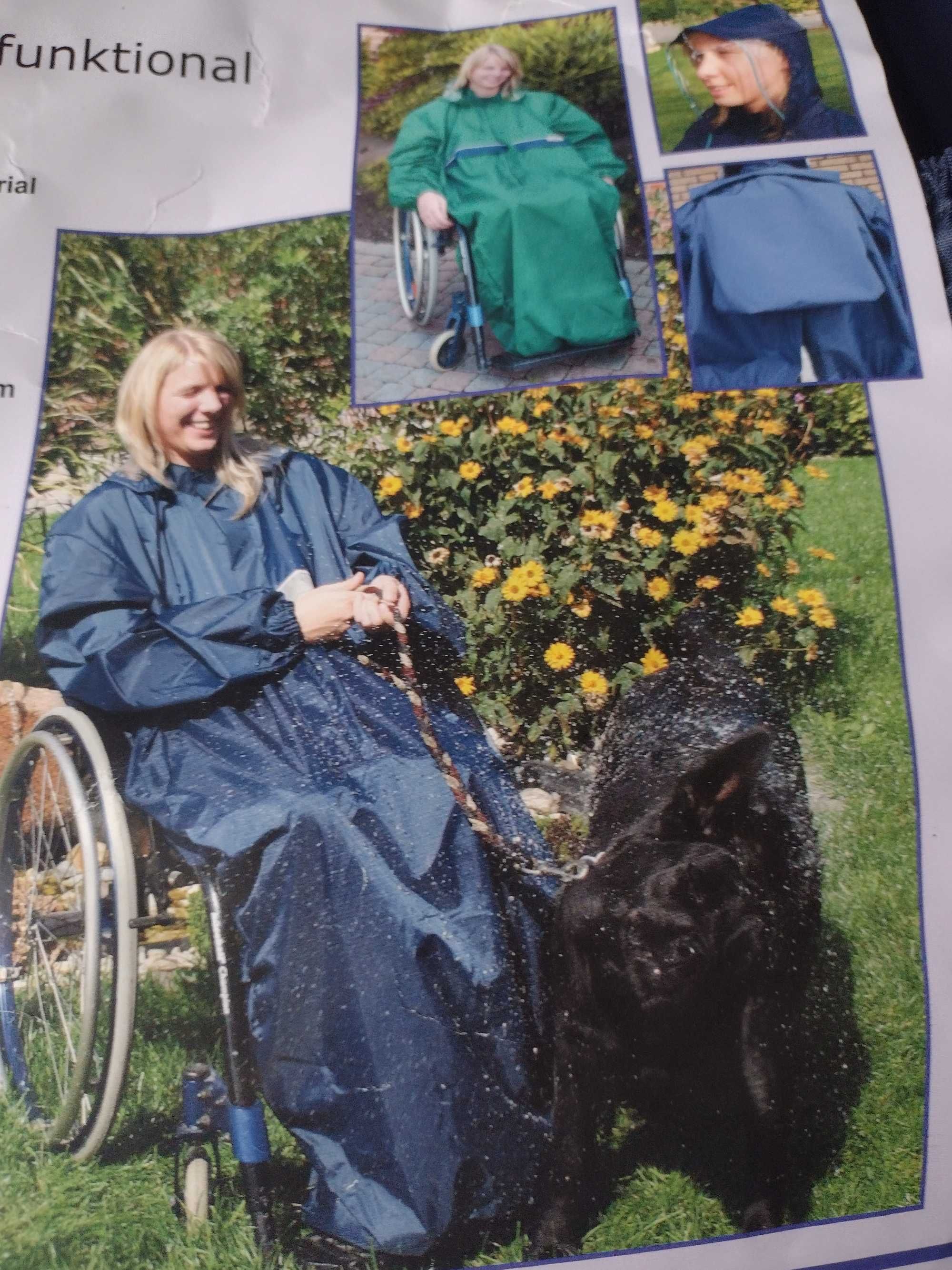 peleryna przeciwdeszczowa dla wózków inwalidzkich- firmy Orgaterm