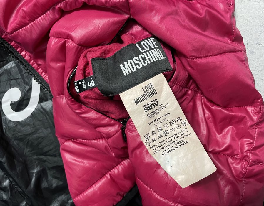 Женская Курточка Микропуховик Love Moschino Оригинал S-M Luxury