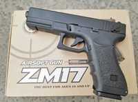Пистолет ZM17 / Glock 17 металл+пластик черный