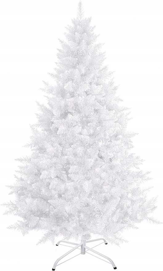 Uten Sztuczna Choinka 2,1 m biała sosna świąteczna dekoracja