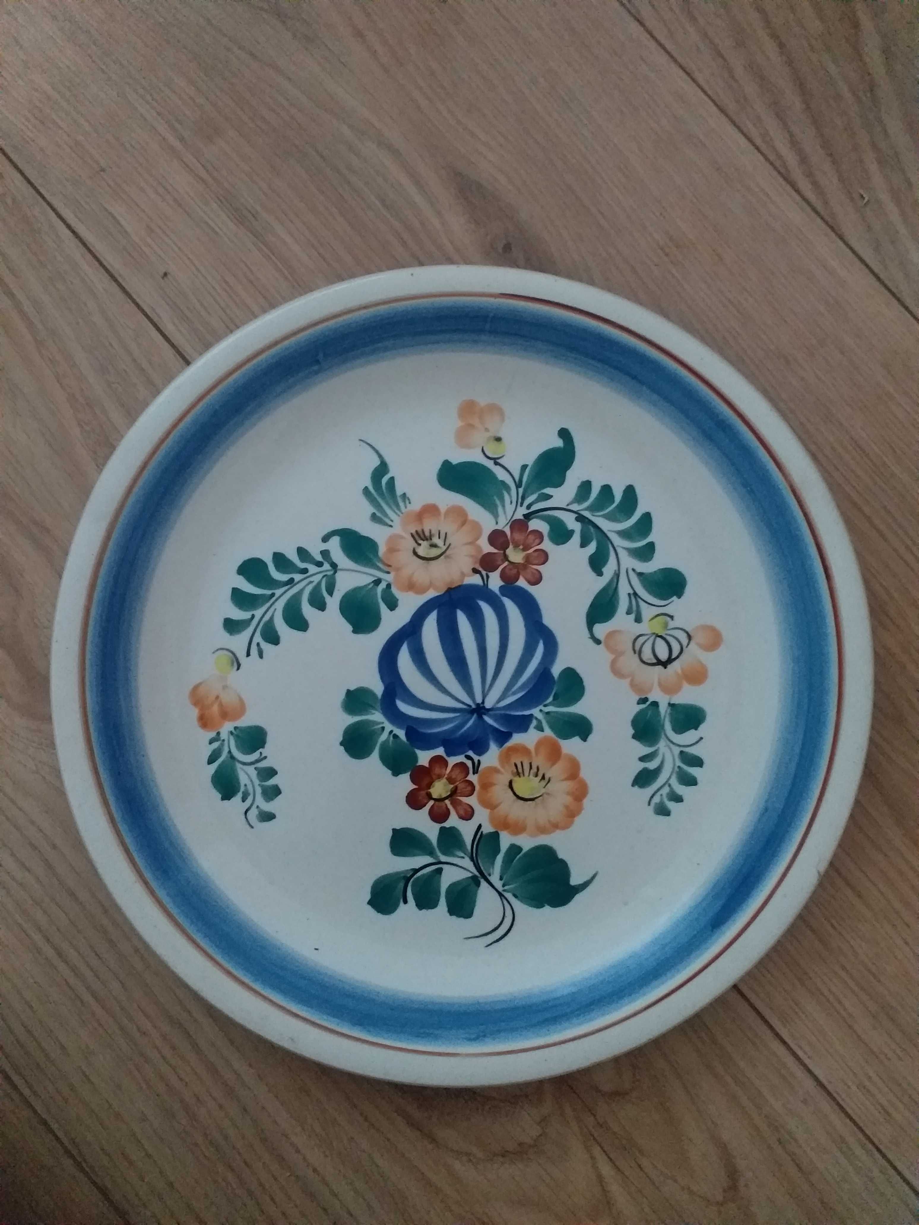 Talerz ozdobny fajans porcelana Włocławek