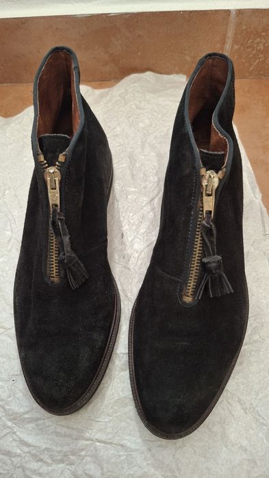 Botas pretas, N° 38/5 couro