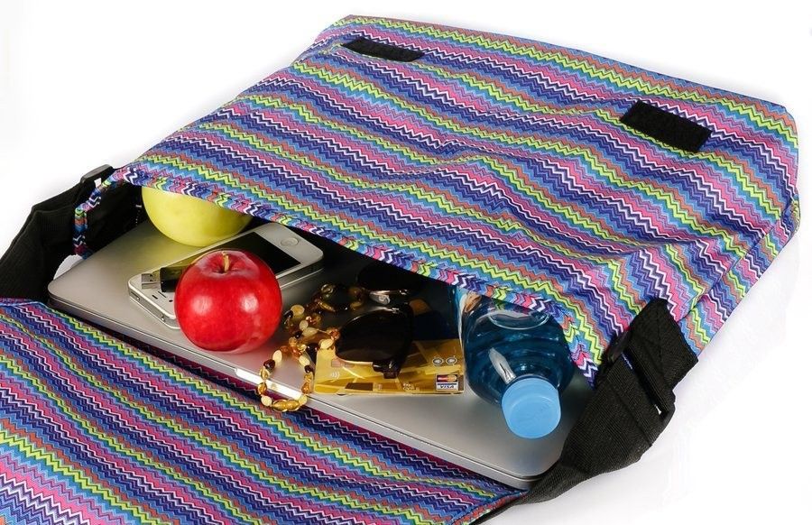 materiałowa torba na laptopa do 15 cali - loren