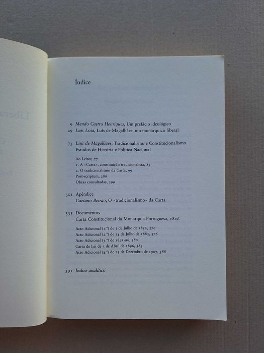 Liberalismo constitucional, 1826 a 1926 - Luís Loia