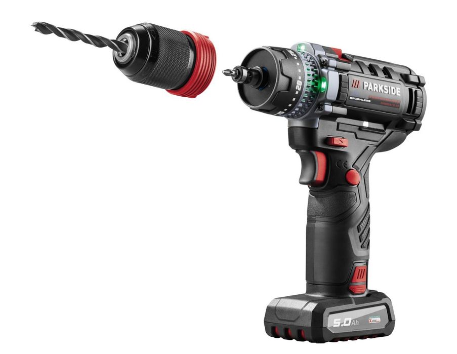 Akumulatorowa wiertarkowkrętarka 12 V, 5 Ah, PPBSSA 12 A1
