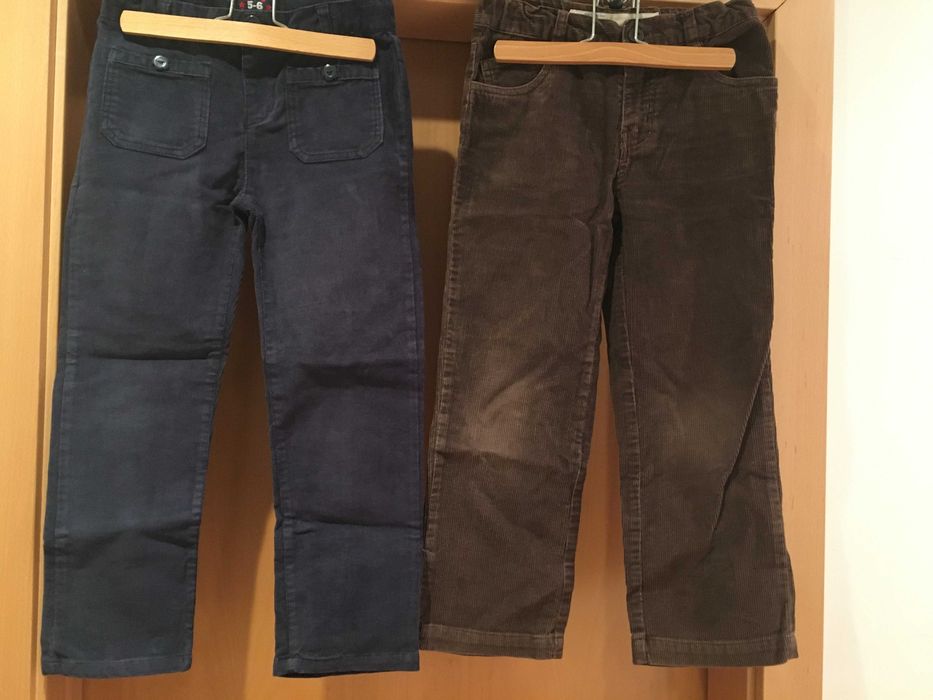 3 Calças de Bombazine 5-6 anos