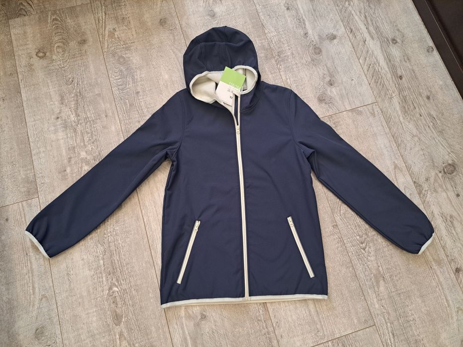 Kurtka chłopięca typu softshell,  granatowa - rozm 158/164