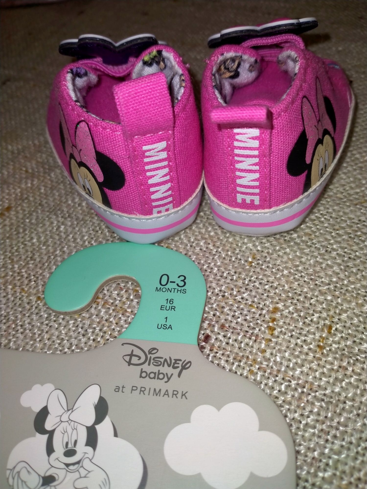 Новые кроссовочки Minnie на девочку 0-3 месяца