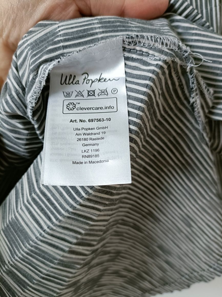 Koszula damska szara w paski plus size Ulla Popken 46