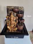 Fonte Decorativa Ganesha com Cascata – 26cm Altura
