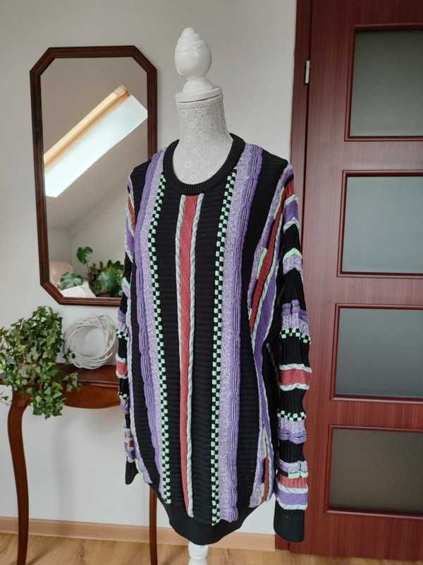 Sweter patchwork Review M bawełniany