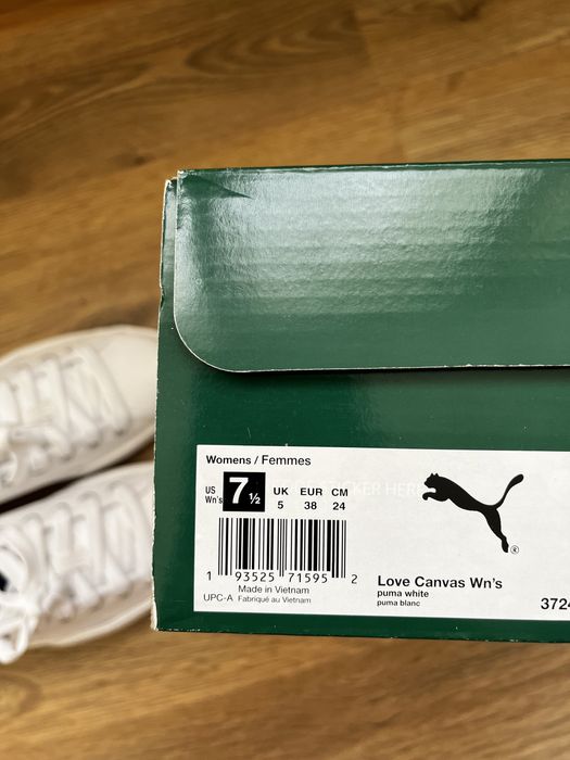 Белые женские кеды Puma
