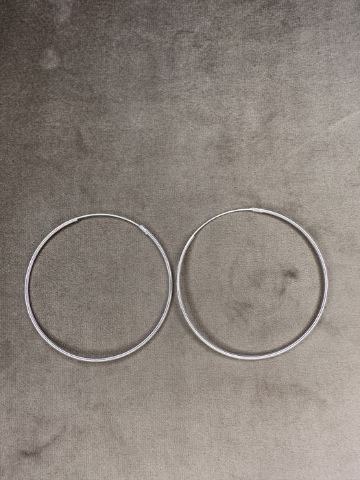 Argolas grandes em prata