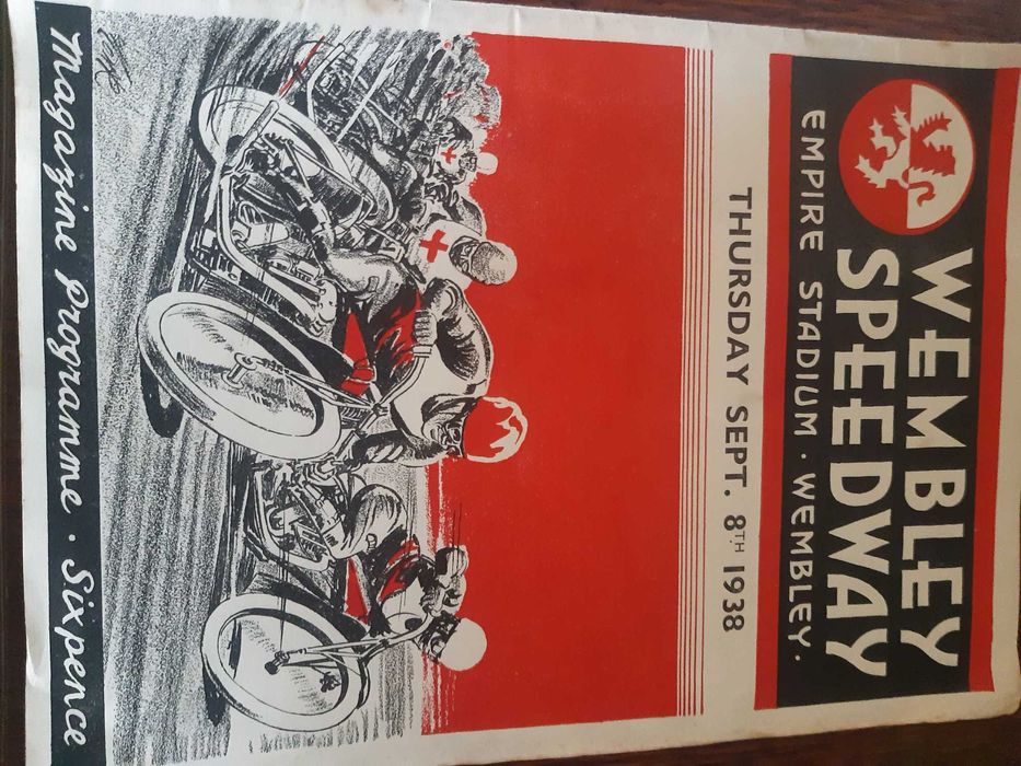 Program żużlowy z 1938 r. dla kolekcjonerów