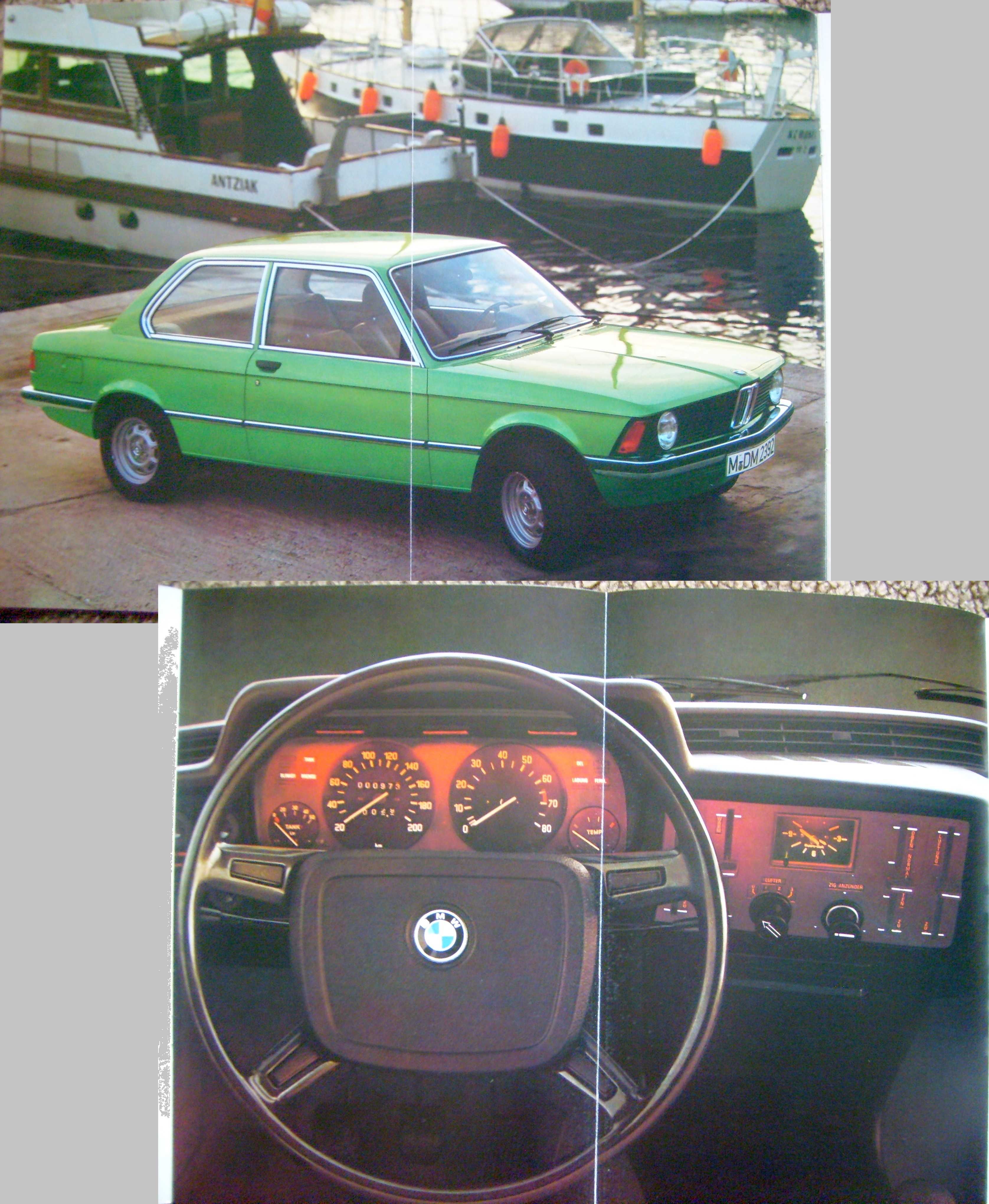 BMW serii 3 E21 1975 / 316, 318, 320, 320i * prospekt 32 strony DE