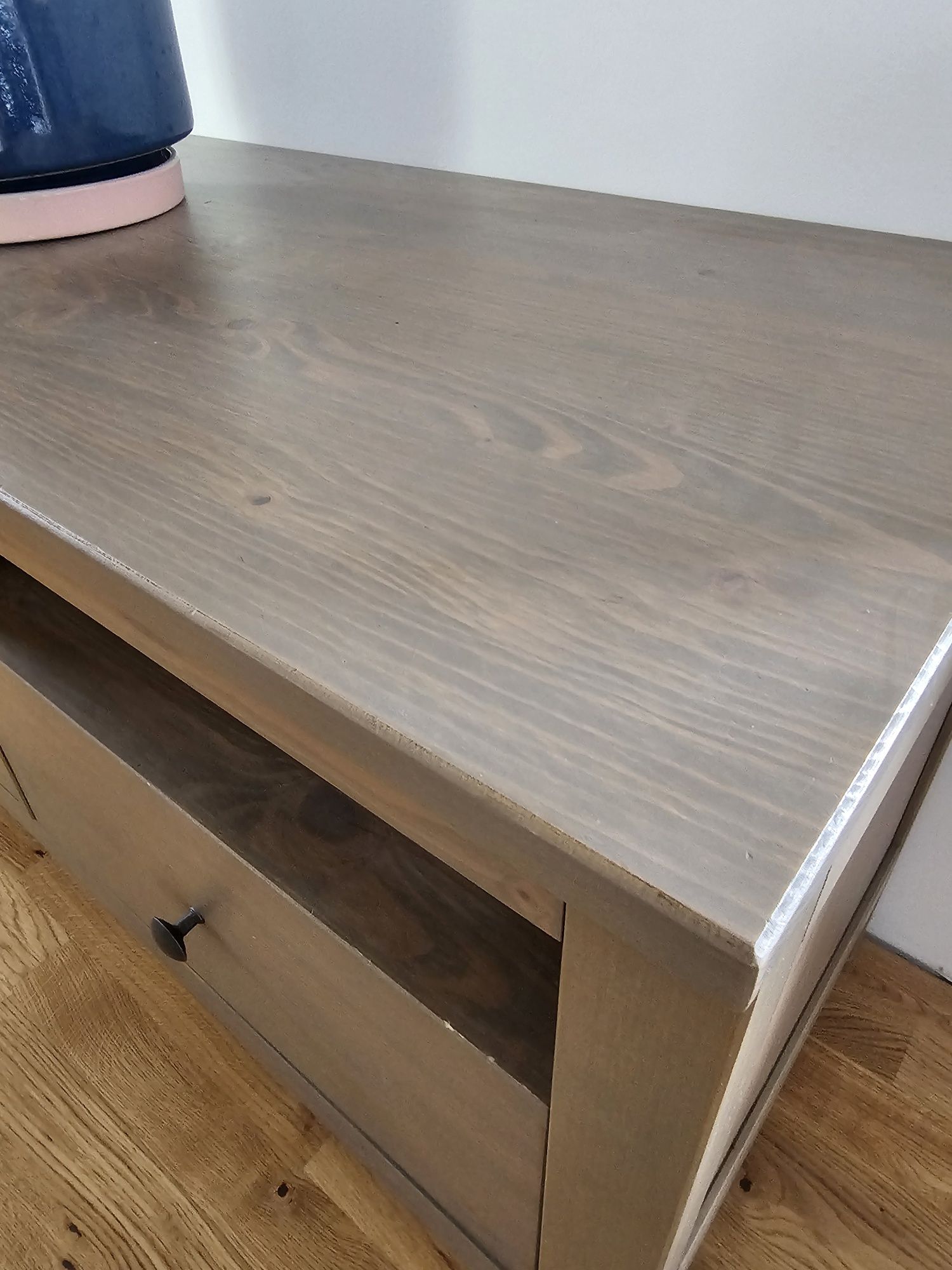 Szafka pod rtv półka regał komoda ikea drewniany ikea hemnes 110x46x57