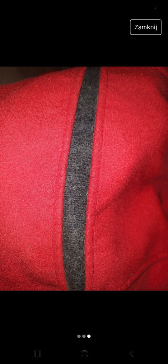 Płaszcz czerwony M