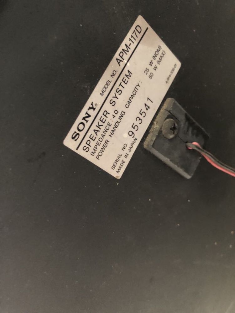 Kolumny sony apm 117D  i grundig box 5500