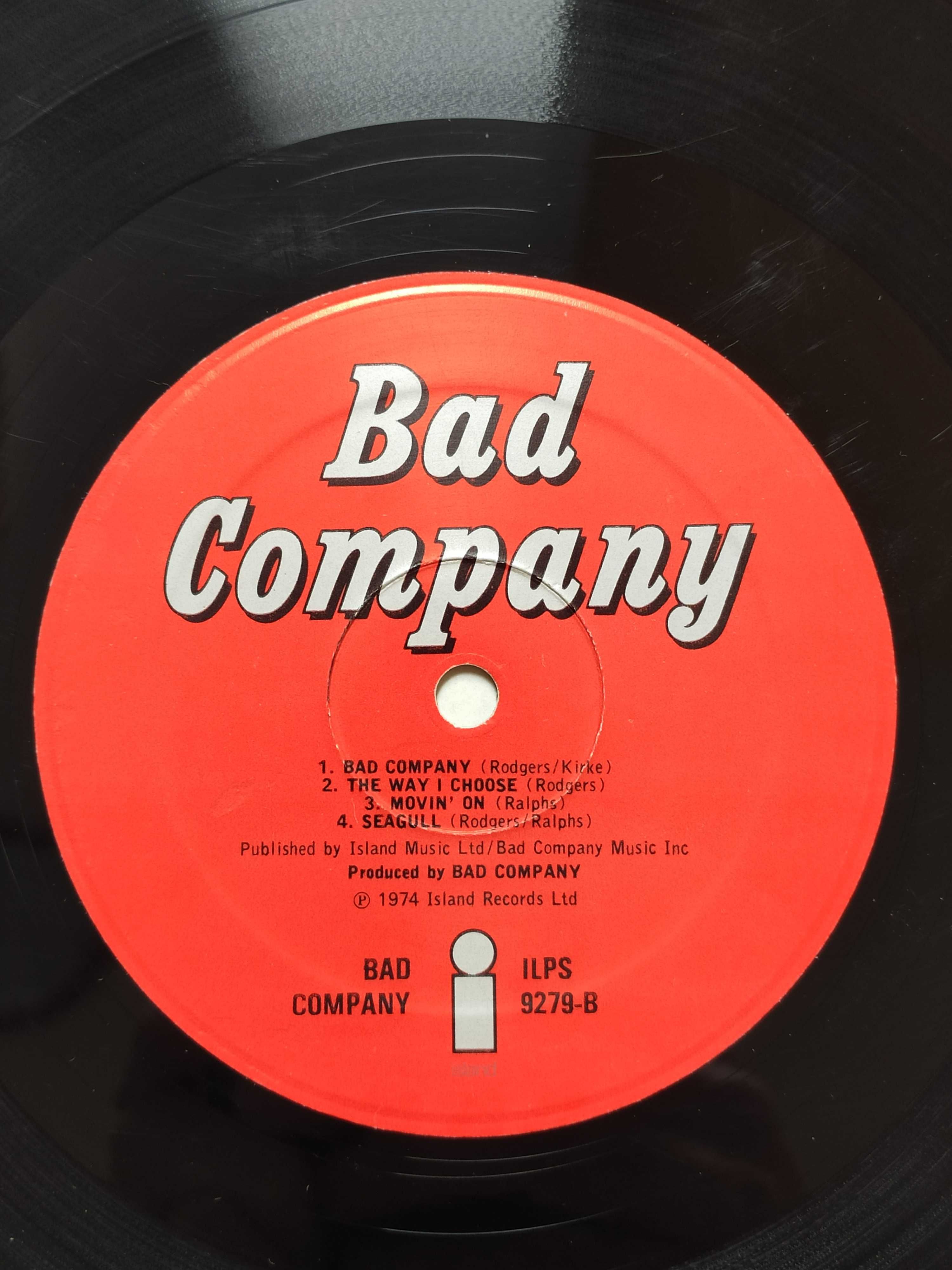 Bad Company (Free) LP Bad Company (debiut) 1. wyd. ang. 1974, winyl