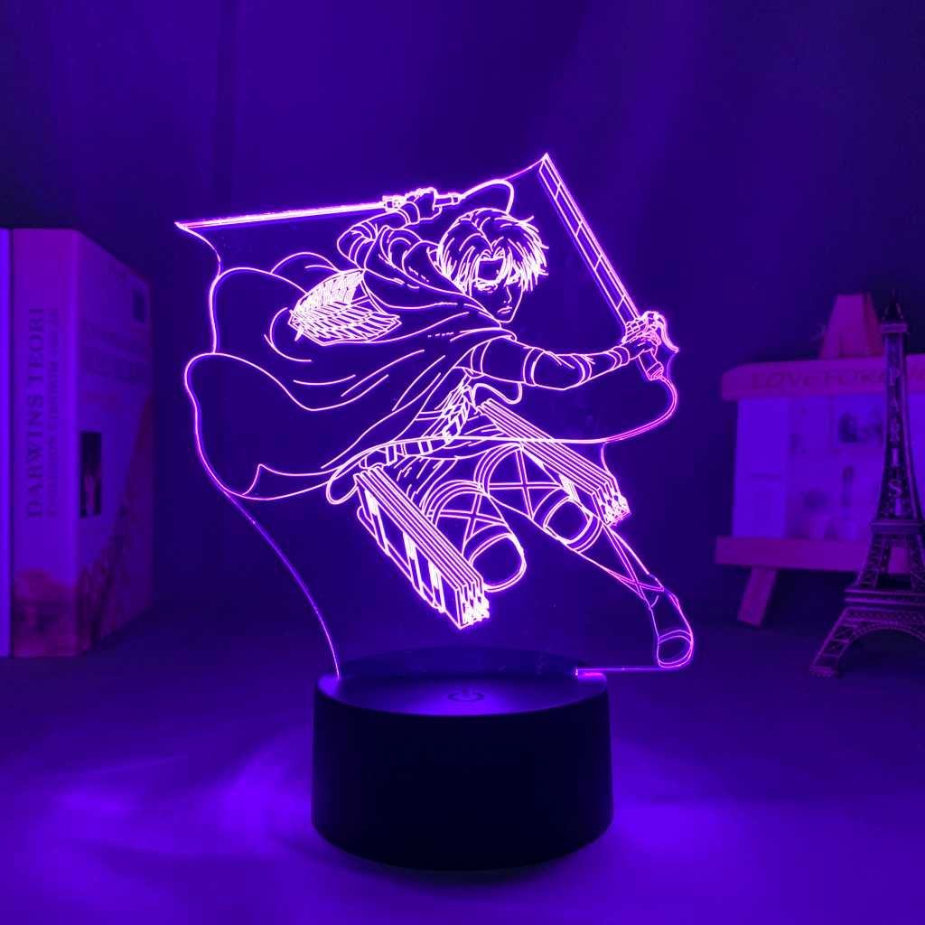 3D аниме светильник-ночник лампа Леви Атака на титанов Attack on Titan