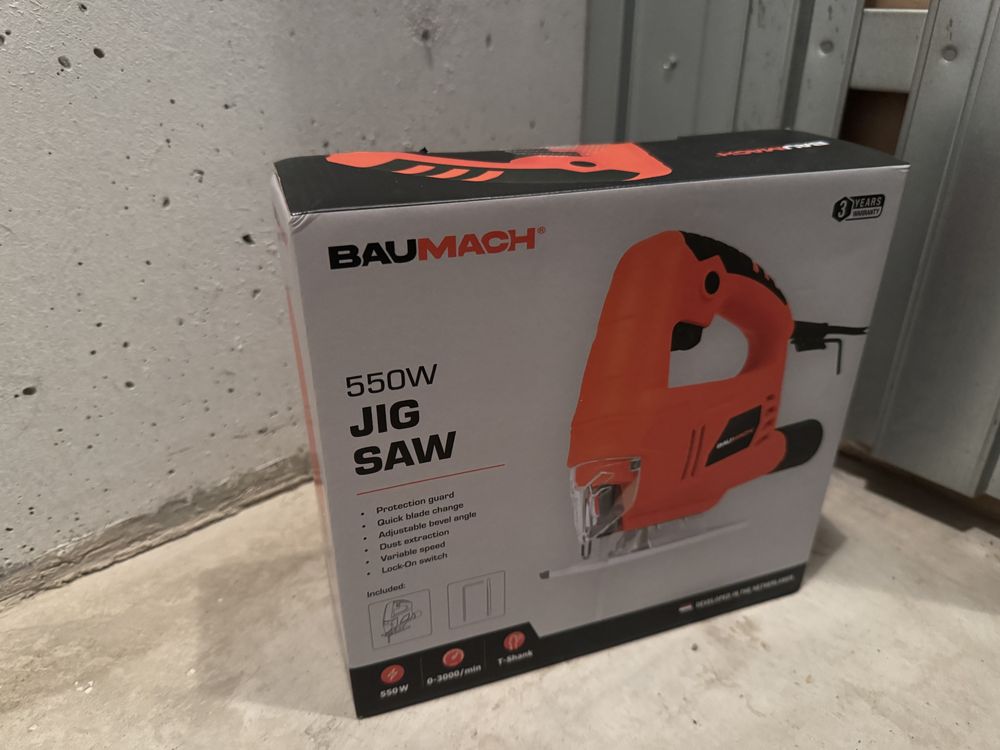 Wyrzynarka Baumach 550W (3 lata gwar, paragon) zaplombowane