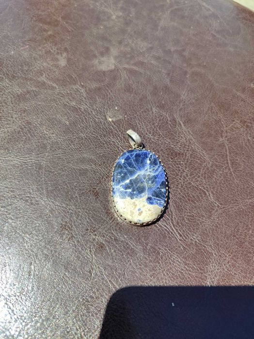 Pendentes de prata antiga com pedras semi preciosas