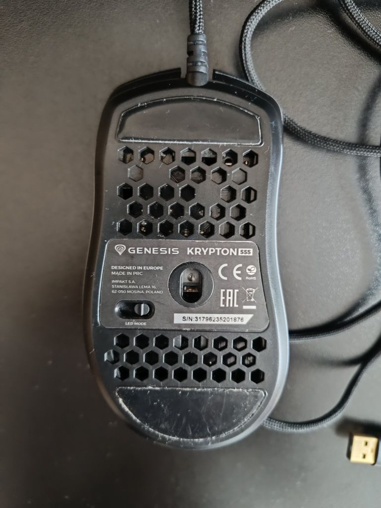 Myszka przewodowa, gamingowa Genesis Krypton 555+myszka redragon