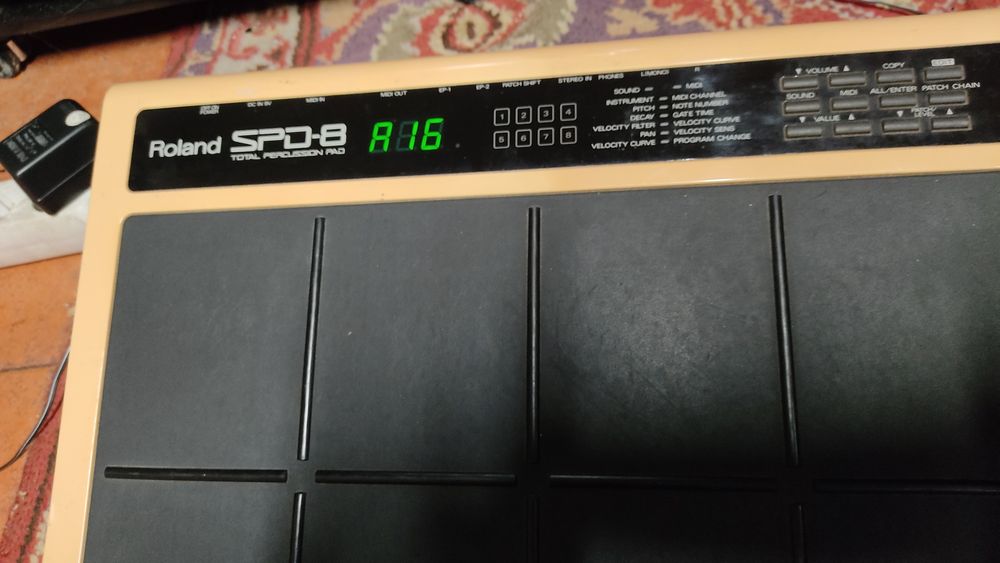 Roland SPD-8 Total Percussion Pad anos 90 Drum pad vintage