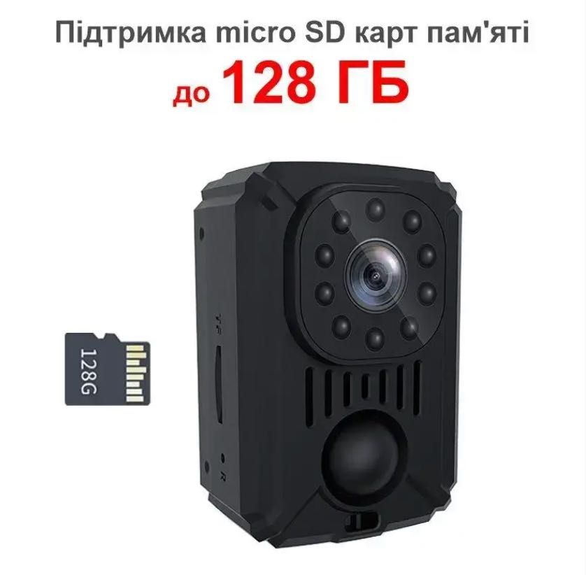 Мінікамера з датчиком руху Nectronix MD31, Full HD, SD до 128 ГБ