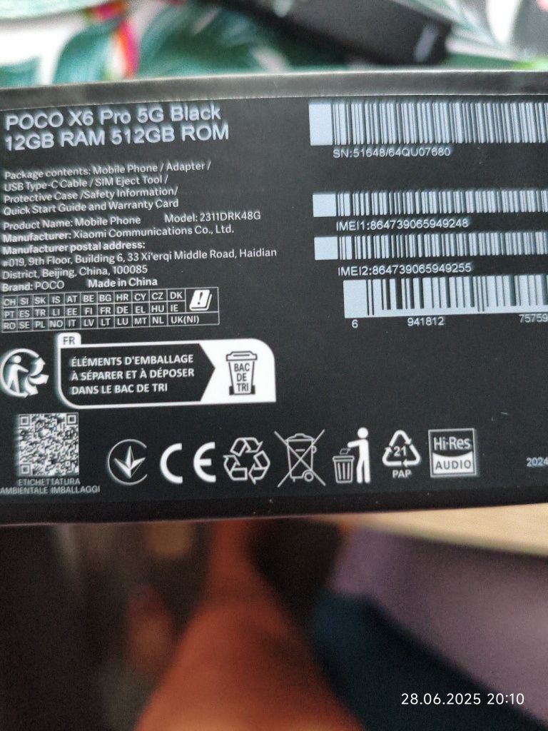 Telefon Poco X6 Pro 5G, jak NOWY!