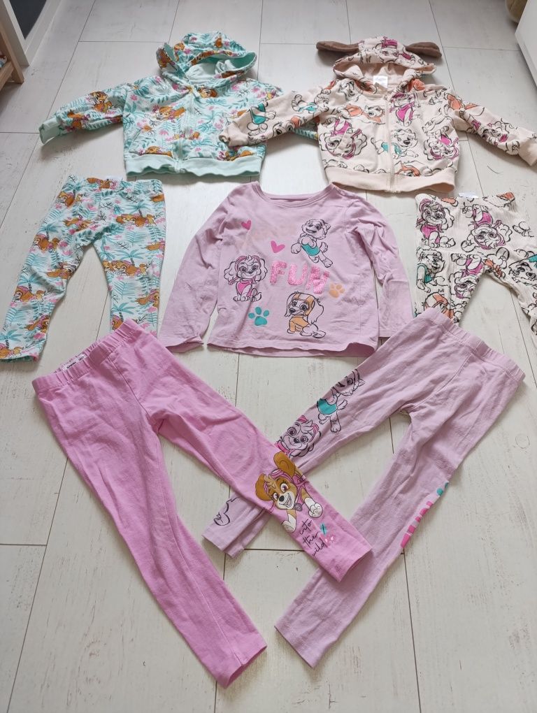 Psi patrol skye ubrania dziewczynka Sinsay 104 bluzy bluzka legginsy