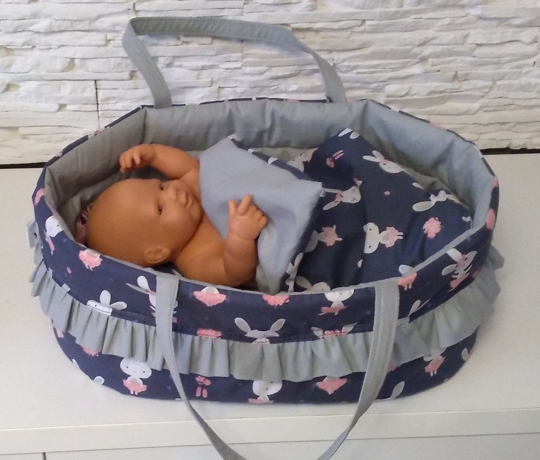 Nosidełko i pościel dla lalki baby born Annabelle lalka Hiszpańska