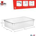 Sundis Clear Box 3x plastikowe pudełko do przechowywania 30 l pojemnik