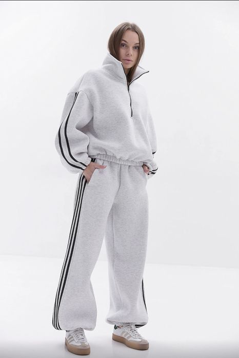 Модний спортивний костюм на флісі для дівчаток -підлітків 146-164