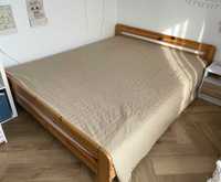 Łóżko drewniane 160 x 200 z materacem
