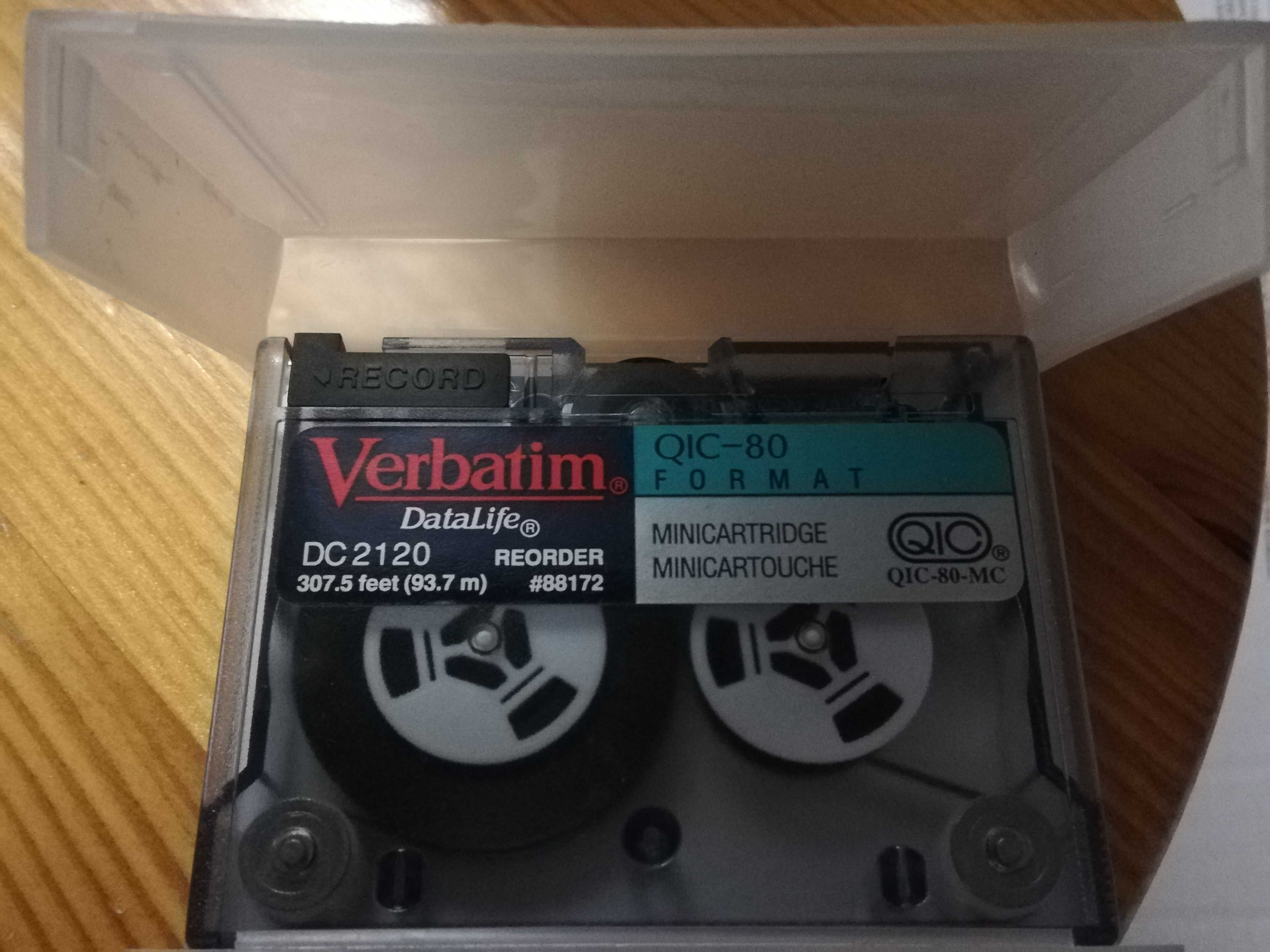 Kaseta QIC 80 DC2120 Verbatim 120 MB  - 7 sztuk