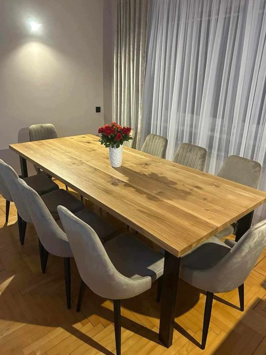 Stół dębowy loft na wymiar