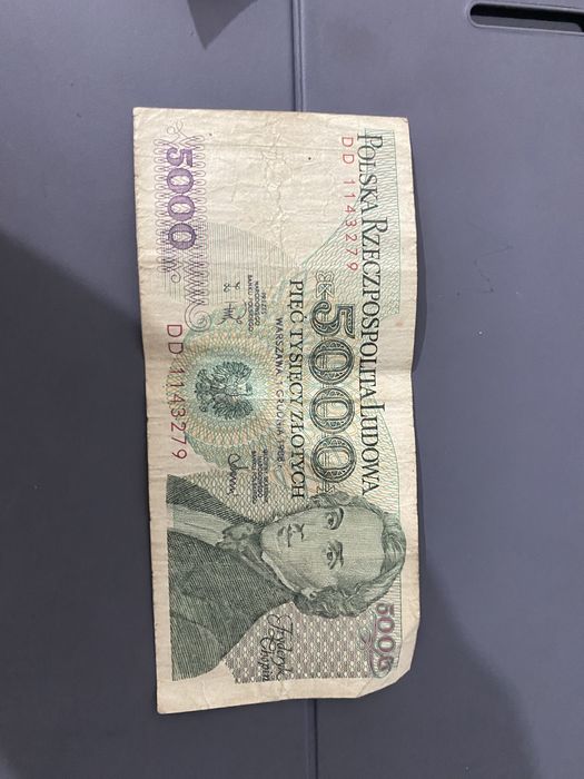 Banknot 5000zł 1988r