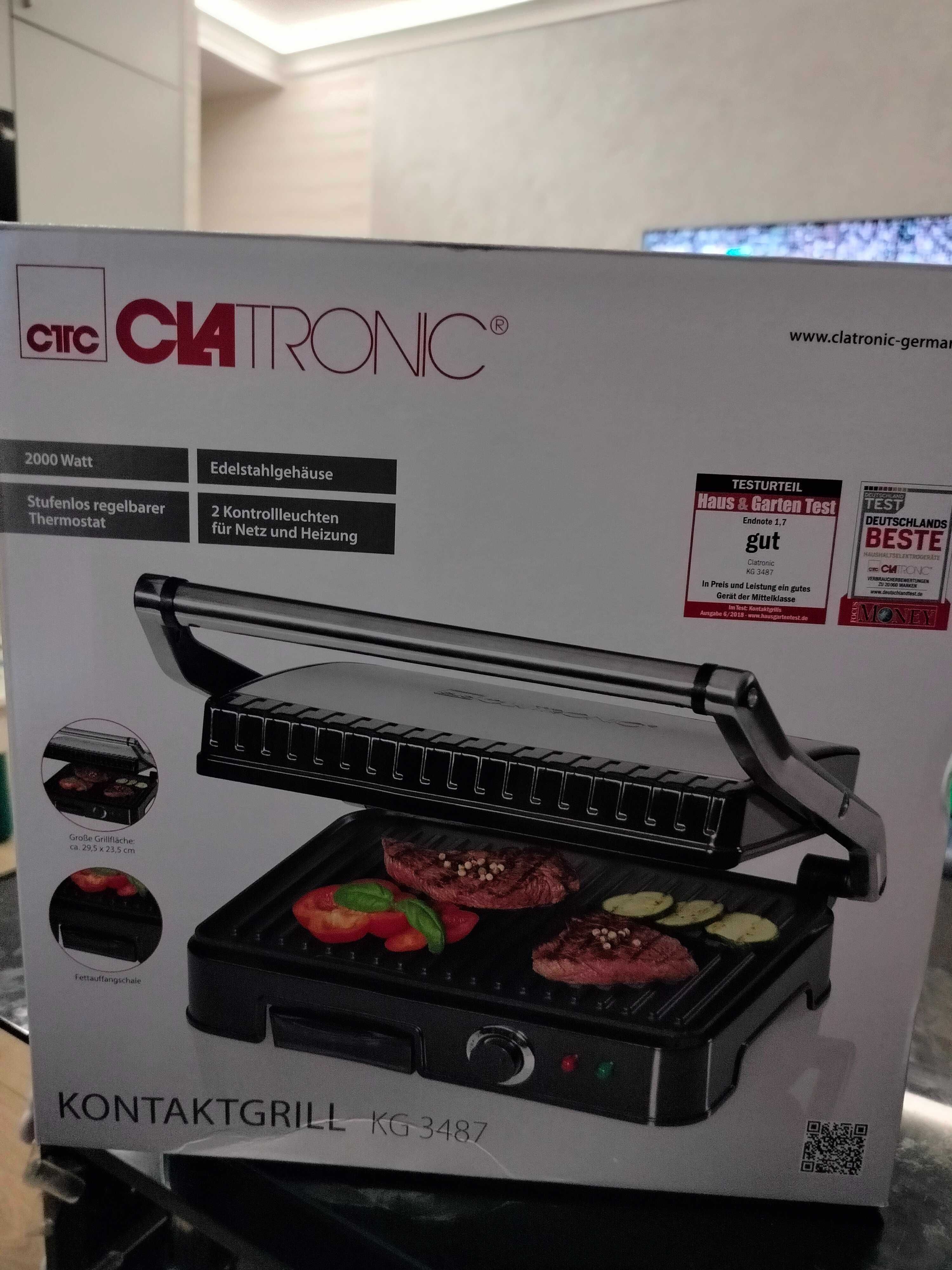 Grill elektryczny CLATRONIC KG 3487 NOWY
