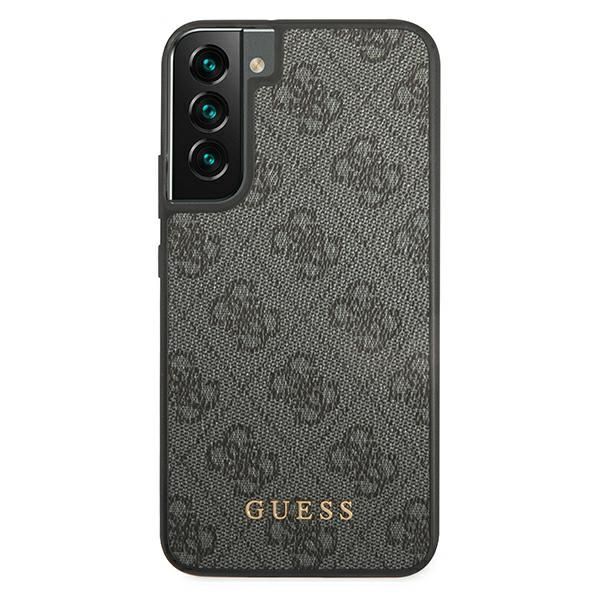 Guess GUHCS22SG4GFGR S22 S901szary/grey hard case 4G Metal Gold Logo