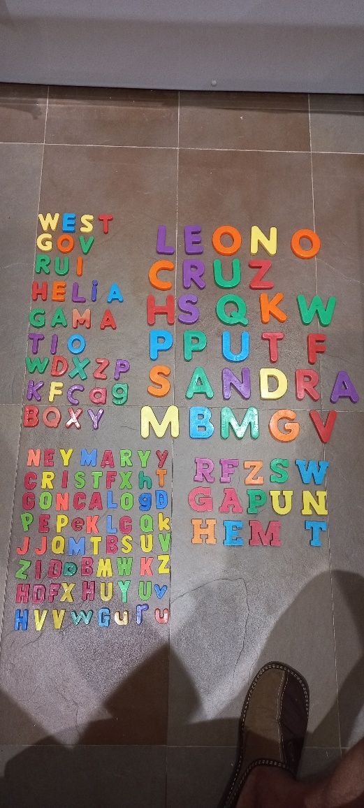 Abecedarios letras com íman