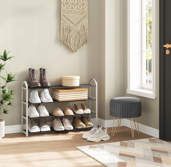 Szafka na buty regał 4-poziomowy półka organizer stojak 18,5x79x58,5cm