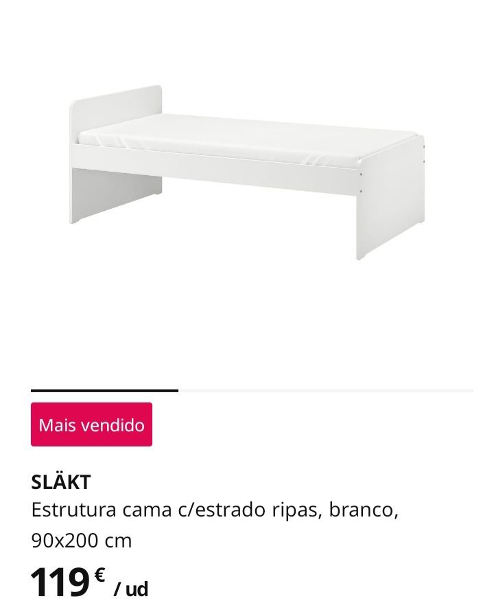 Cama Solteiro+Colchão+Mesa Cabeceira