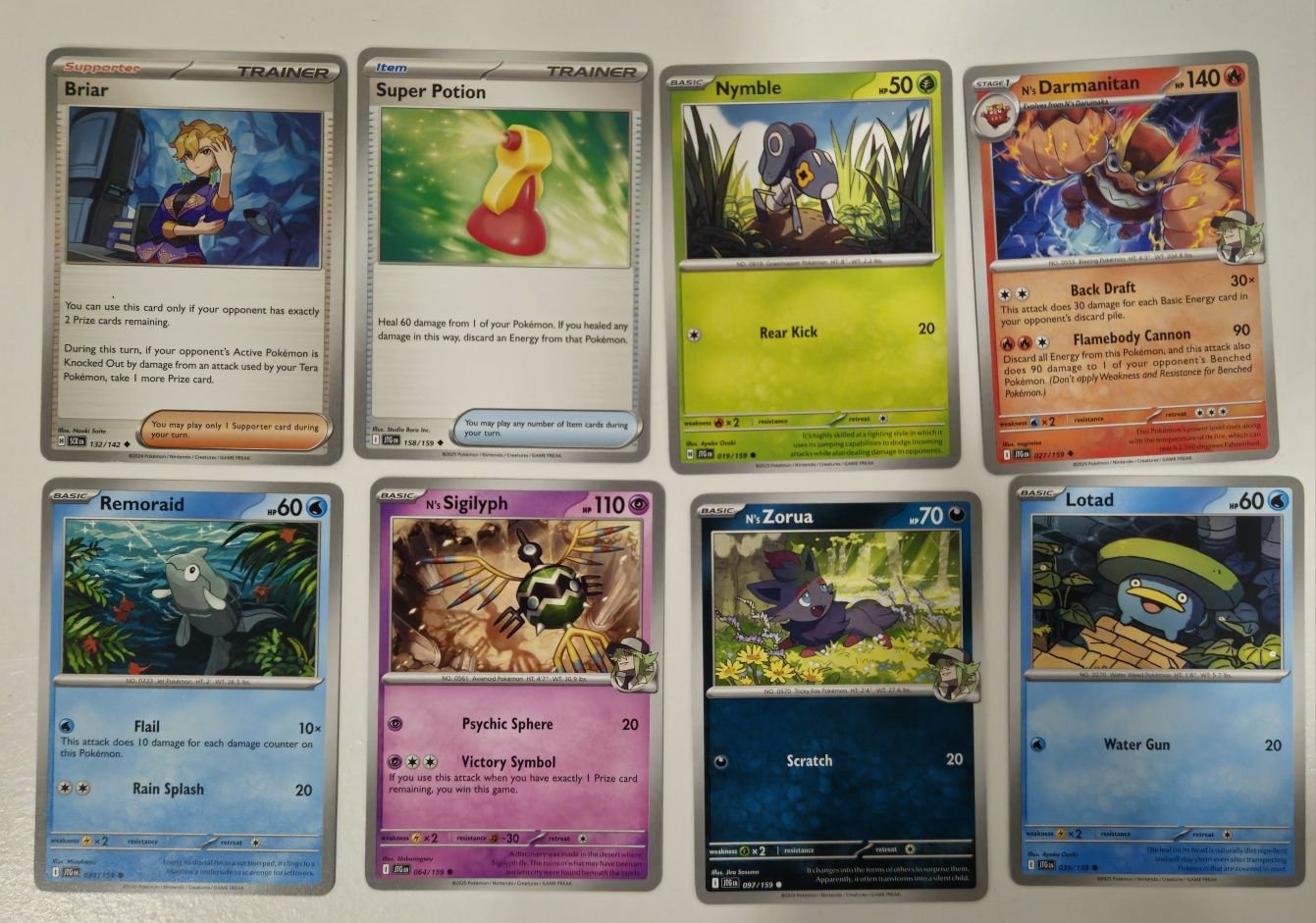 62 cartas pokémon