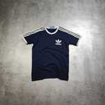 MĘSKA PREMIUM Bawełna 3 Paski Koszulka Logo Adidas California Casaul