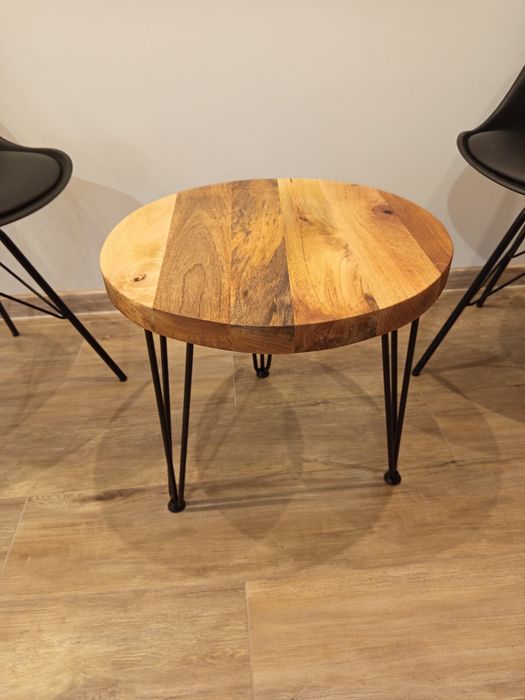Stolik kawowy z drewna mango - loft,hadmade, industrial
