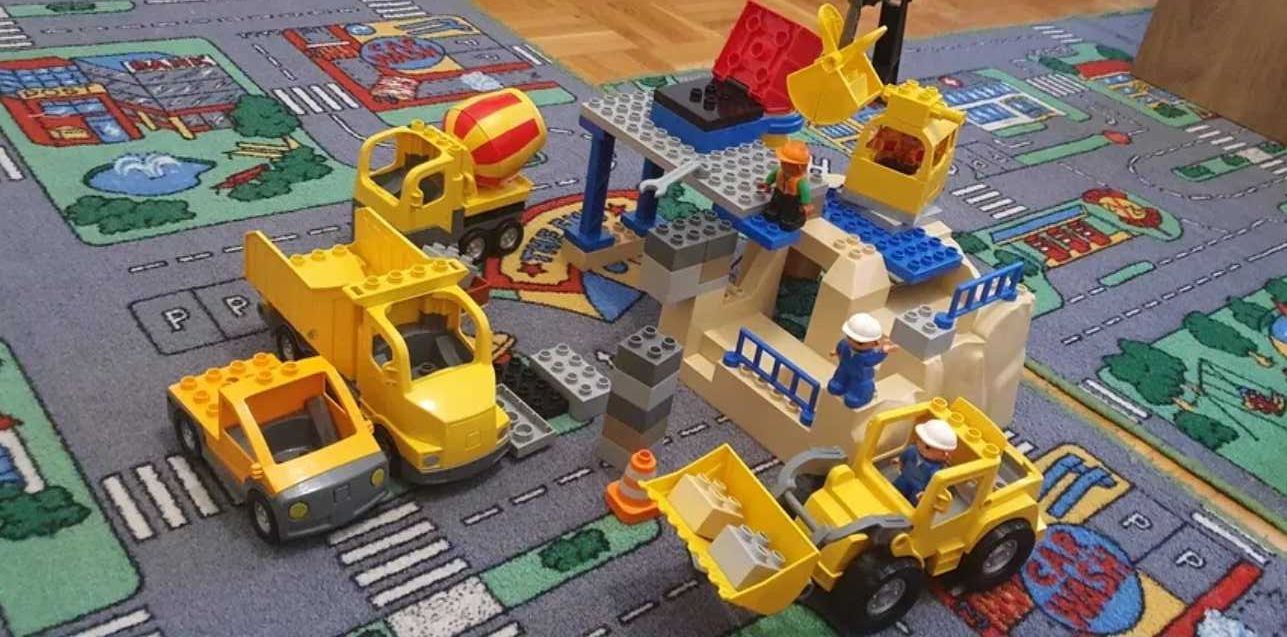 Klocki lego duplo 5653 duży zestaw plus wywrotka i samochód