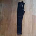 Spodnie z wysokim stanem, leginsy, 34, Denim, czarne